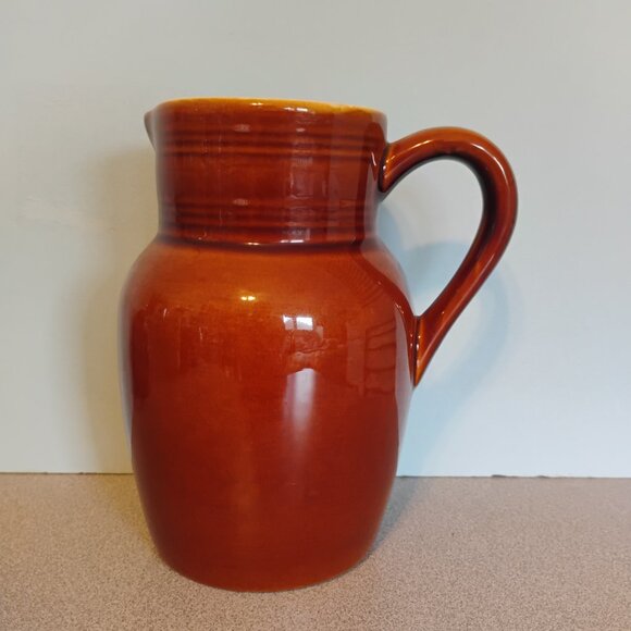 Reading China Vintage 1 quart Brown Pitcher - Picture 2 of 5